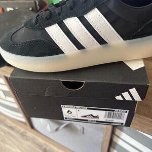 Adidas Black and White Athletic Shoes